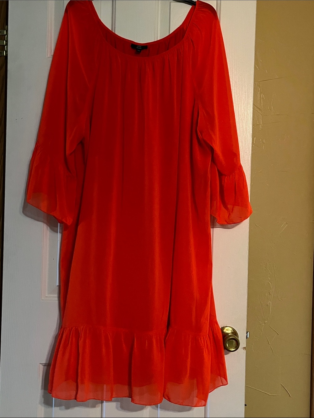 J.B.S. Women Vibrant Orange dress in like new condition.